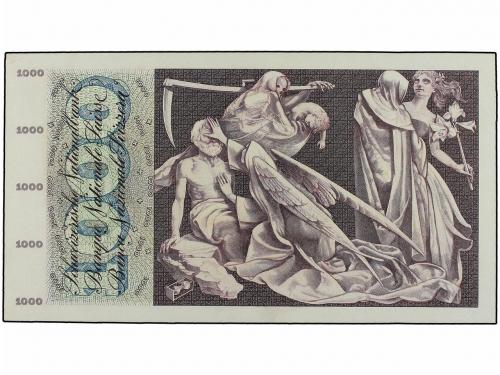 BILLETES EXTRANJEROS. 1.000 Francos. 4 Octubre 1957. SUIZA.