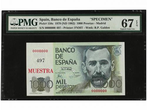 JUAN CARLOS I. Muestra 1.000 Pesetas. 23 Octubre 1979. Pérez