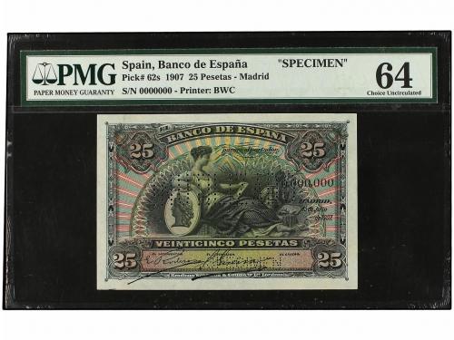 BANCO DE ESPAÑA. 25 Pesetas. 15 Julio 1907. Alhambra de Gran