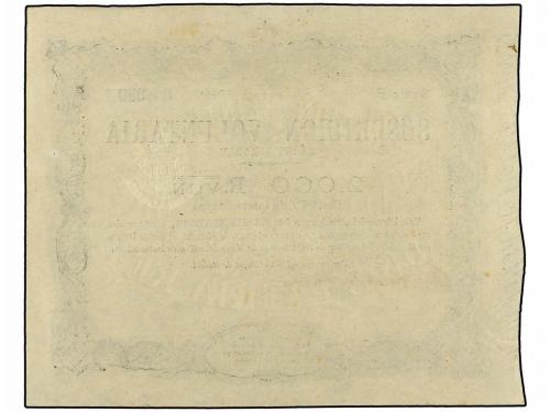 ANTIGUOS. Suscrición Voluntaria 2.000 Reales de Vellón. 30 M