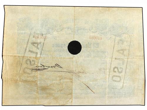 BANCO DE ESPAÑA. 400 Escudos. 1 Noviembre 1869. FALSO DE ÉPO