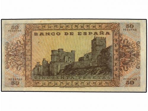ESTADO ESPAÑOL. 50 Pesetas. 20 Mayo 1938. Castillo de Olite.