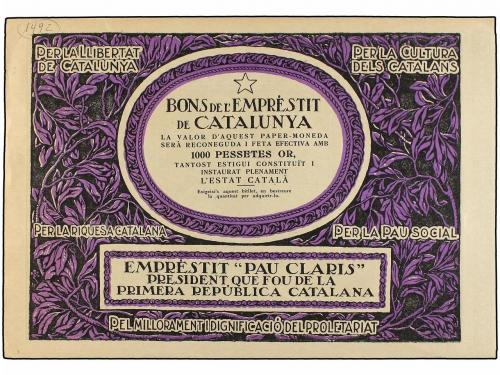 ANTIGUOS. Emprèstit Pau Claris. 23 Abril 1925. EMPRÈSTIT DE