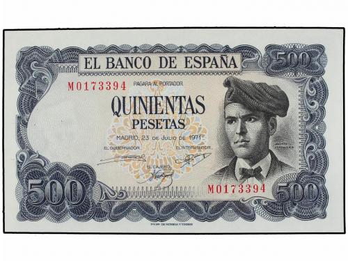 ESTADO ESPAÑOL. Lote 2 billetes 500 Pesetas. 23 Julio 1971.