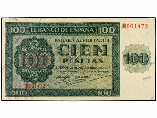 ASTURIAS. Lote 2 billetes 100 Pesetas. 21 Noviembre 1936. Ca