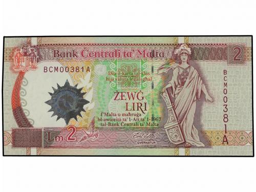 BILLETES EXTRANJEROS. Lote 3 billetes 2, 5 y 10 Liri. 2000 (