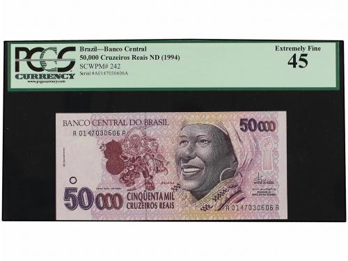 BILLETES EXTRANJEROS. 50.000 Cruzeiros. (1994). BRASIL. Prec