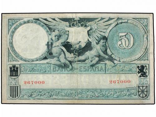 BANCO DE ESPAÑA. 50 Pesetas. 19 Marzo 1905. Echegaray. (Repa