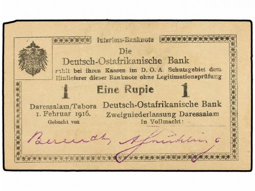 1 Rupia. 1 Febrero 1916. ÁFRICA ORIENTAL ALEMANA (D.O.A. WPM