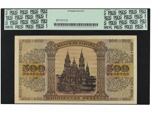 ESTADO ESPAÑOL. 500 Pesetas. 20 Mayo 1938. Catedral de Santi