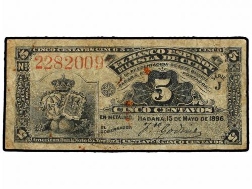 EMISIONES DE ULTRAMAR I ANDORRA. Lote 10 billetes 5 Centavos