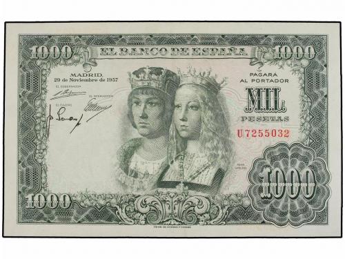 ESTADO ESPAÑOL. 1.000 Pesetas. 29 Noviembre 1957. Reyes Cató