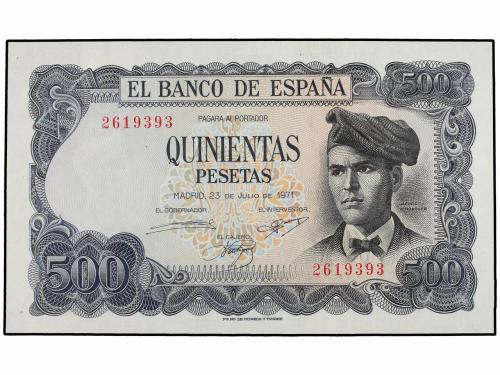 ESTADO ESPAÑOL. 500 Pesetas. 23 Julio 1971. Verdaguer. Sin s