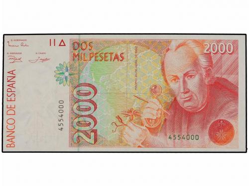 JUAN CARLOS I. 2.000 Pesetas. 24 Abril 1992. Celestino Mutis