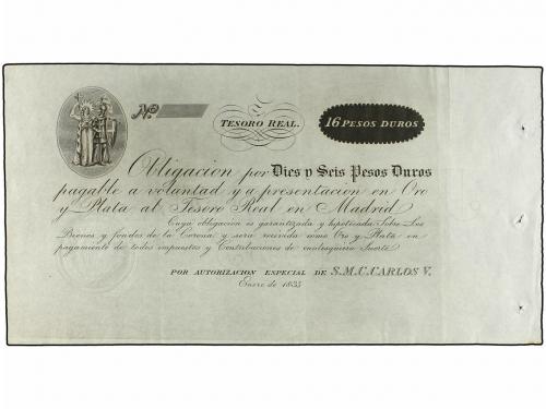 ANTIGUOS. 16 Duros. Enero 1835. CARLOS V, PRETENDIENTE. TESO