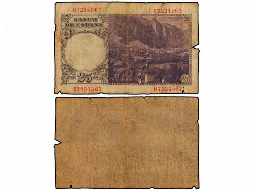 ESTADO ESPAÑOL. 25 Pesetas. 1946. Flórez Estrada. Sin Serie.