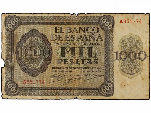 BILLETES ESPAÑOLES. Lote 7 billetes 500 (4) y 1.000 Pesetas 