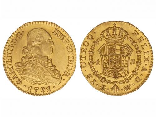 CARLOS IV. 1 Escudo. 1791. MADRID. M.F. 3,35 grs. Brillo ori