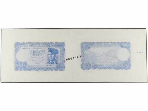 ESTADO ESPAÑOL. Lote 6 Pruebas 500 Pesetas. 23 Julio 1971. V