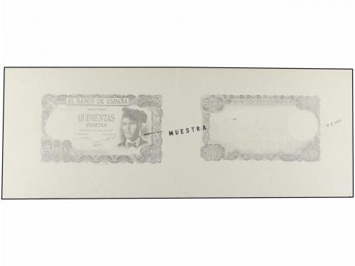 ESTADO ESPAÑOL. Lote 6 Pruebas 500 Pesetas. 23 Julio 1971. V