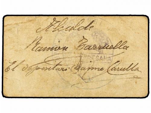 CATALUNYA. 50 Cèntims. Aj. de LA MANRESANA. Cartón. (Algo su