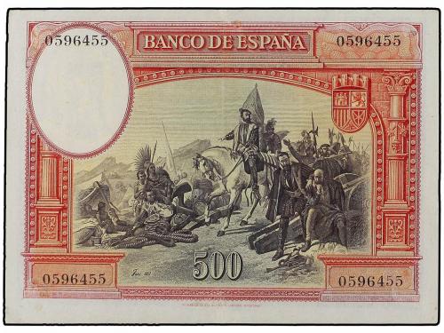 GUERRA CIVIL, ZONA REPUBLICANA. 500 Pesetas. 7 Enero 1935. H