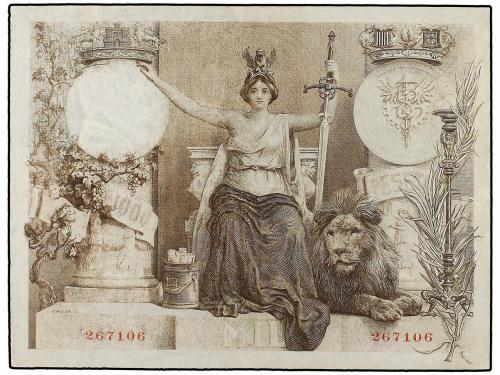 BANCO DE ESPAÑA. 1.000 Pesetas. 10 Mayo 1907. Ángel. (Repara