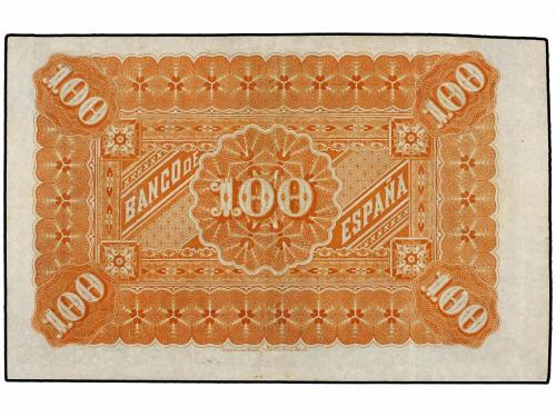 BANCO DE ESPAÑA. 100 Pesetas. 1 Enero 1884. Mendizábal. (Lev