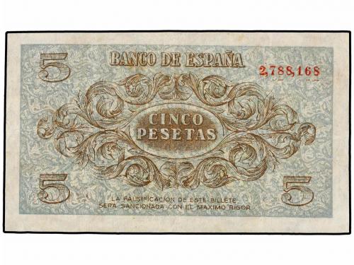 ESTADO ESPAÑOL. 5 Pesetas. 21 Noviembre 1936. (Reparaciones)