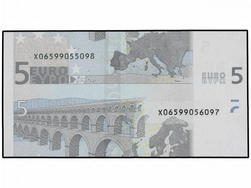 JUAN CARLOS I. 5 Euros. 2002. ERROR mal cortado, coge la par