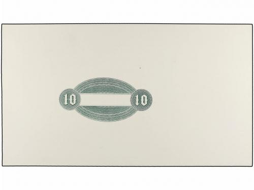 BANCO DE ESPAÑA. Lote 2 pruebas anverso y reverso 10 Escudos