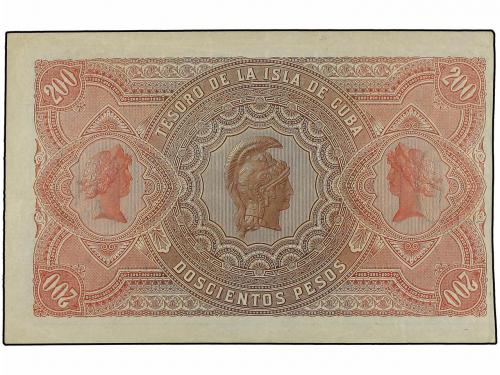 EMISIONES DE ULTRAMAR I ANDORRA. 200 Pesos. 12 Agosto 1891.