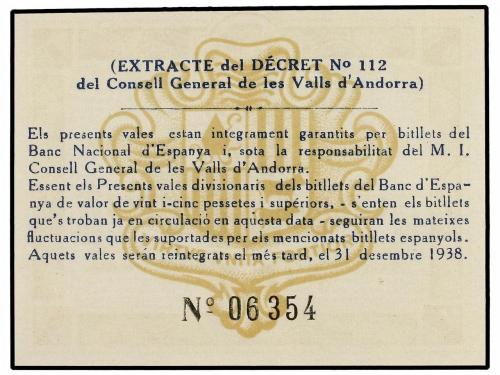 EMISIONES DE ULTRAMAR I ANDORRA. Lote 2 billetes 50 Cèntims.