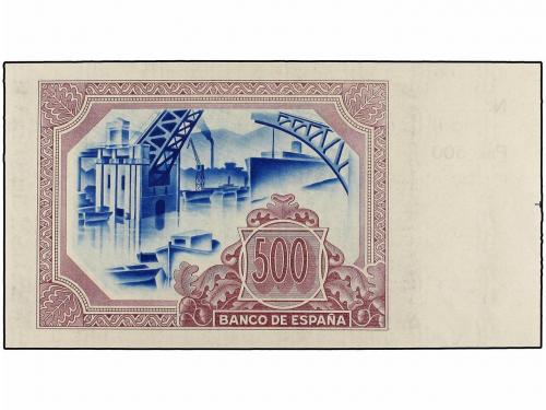 GUERRA CIVIL, ZONA REPUBLICANA. 500 Pesetas. 1 Enero 1937. E