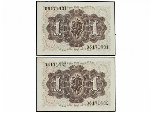 ESTADO ESPAÑOL. Lote 14 billetes 1 Peseta. 1948, 1951 y 1953