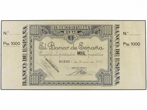 GUERRA CIVIL, ZONA REPUBLICANA. Lote 5 billetes 1.000 Peseta