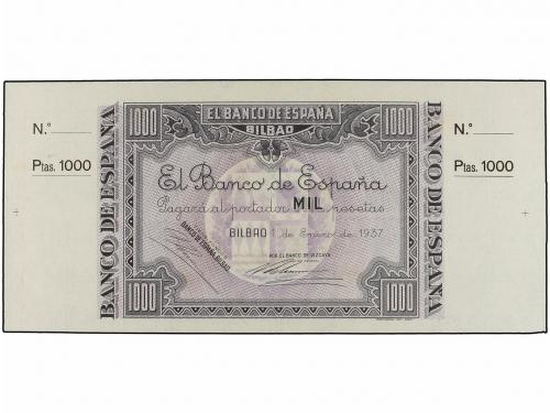 GUERRA CIVIL, ZONA REPUBLICANA. Lote 5 billetes 1.000 Peseta