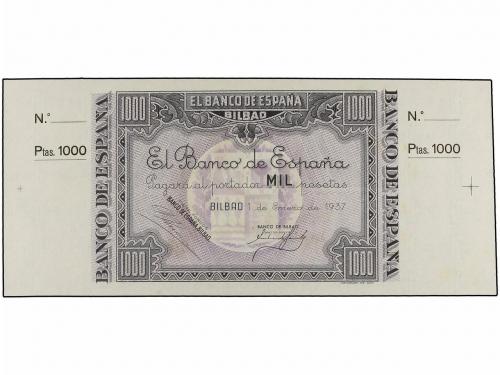 GUERRA CIVIL, ZONA REPUBLICANA. Lote 5 billetes 1.000 Peseta