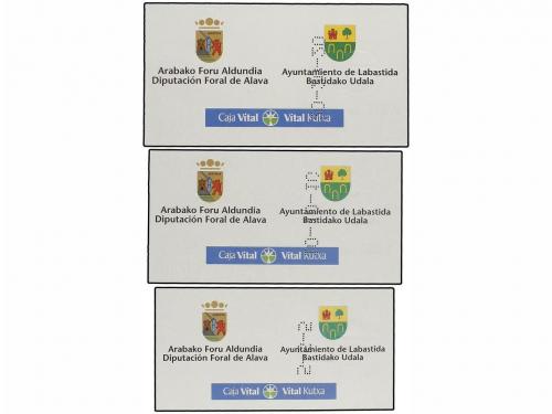 EMISIONES EN EUROS. Lote 3 pruebas 5, 10 y 20 Euros. AYUNTAM