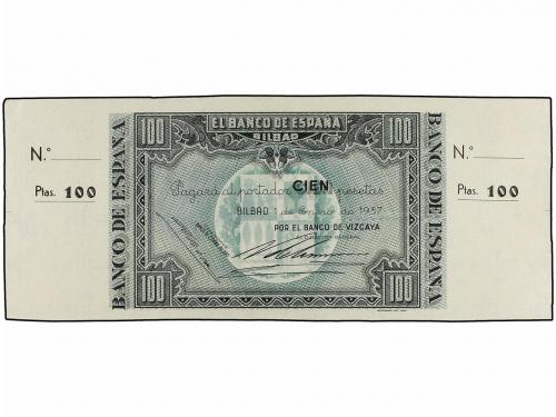 GUERRA CIVIL, ZONA REPUBLICANA. Lote 3 billetes 100 Pesetas.