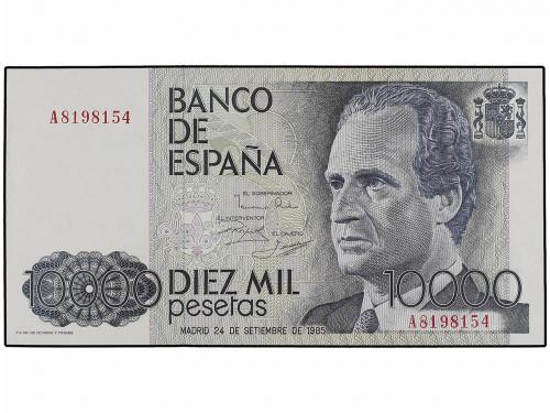 JUAN CARLOS I. Lote 2 billetes 10.000 Pesetas. 24 Septiembre