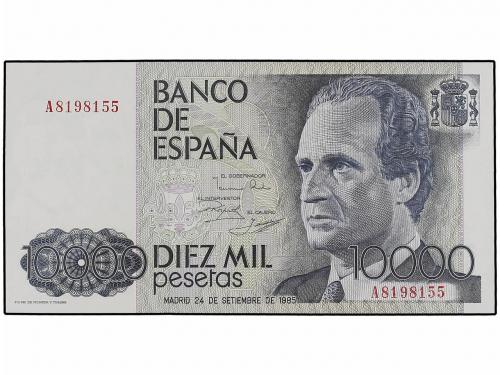 JUAN CARLOS I. Lote 2 billetes 10.000 Pesetas. 24 Septiembre