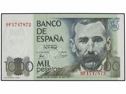 JUAN CARLOS I. Lote 2 billetes 1.000 Pesetas. 23 Octubre 197