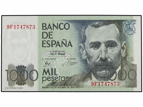 JUAN CARLOS I. Lote 2 billetes 1.000 Pesetas. 23 Octubre 197