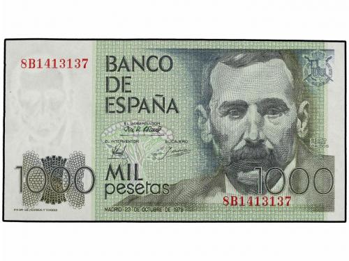 JUAN CARLOS I. Lote 2 billetes 1.000 Pesetas. 23 Octubre 197