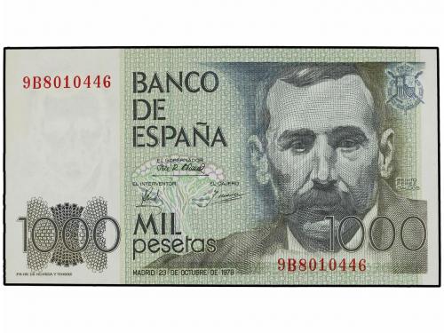 JUAN CARLOS I. Lote 2 billetes 1.000 Pesetas. 23 Octubre 197