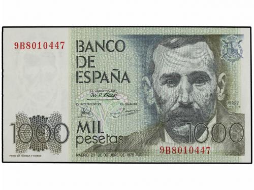 JUAN CARLOS I. Lote 2 billetes 1.000 Pesetas. 23 Octubre 197