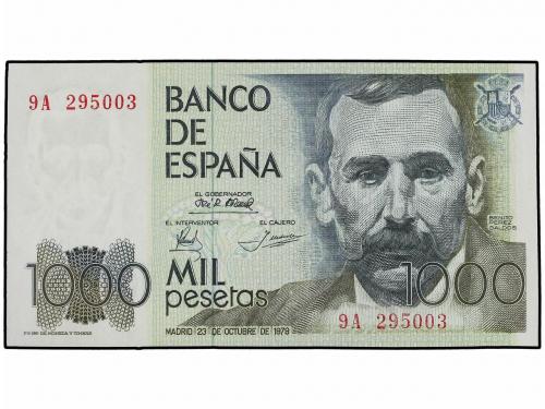 JUAN CARLOS I. Lote 2 billetes 1.000 Pesetas. 23 Octubre 197