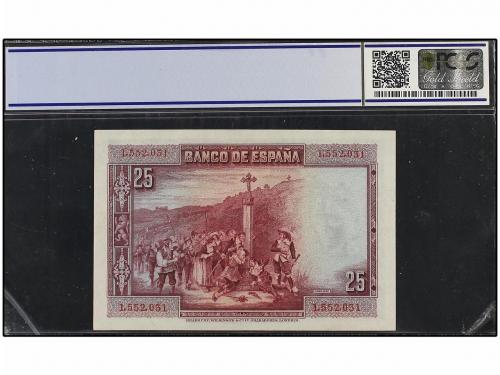 GUERRA CIVIL, ZONA REPUBLICANA. Lote 2 billetes 25 Pesetas. 