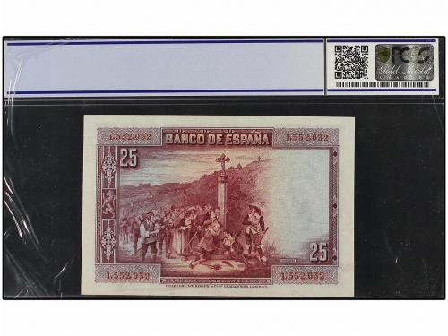 GUERRA CIVIL, ZONA REPUBLICANA. Lote 2 billetes 25 Pesetas. 